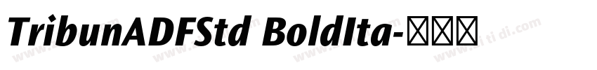 TribunADFStd BoldIta字体转换 TribunADFStd BoldIta字体转换